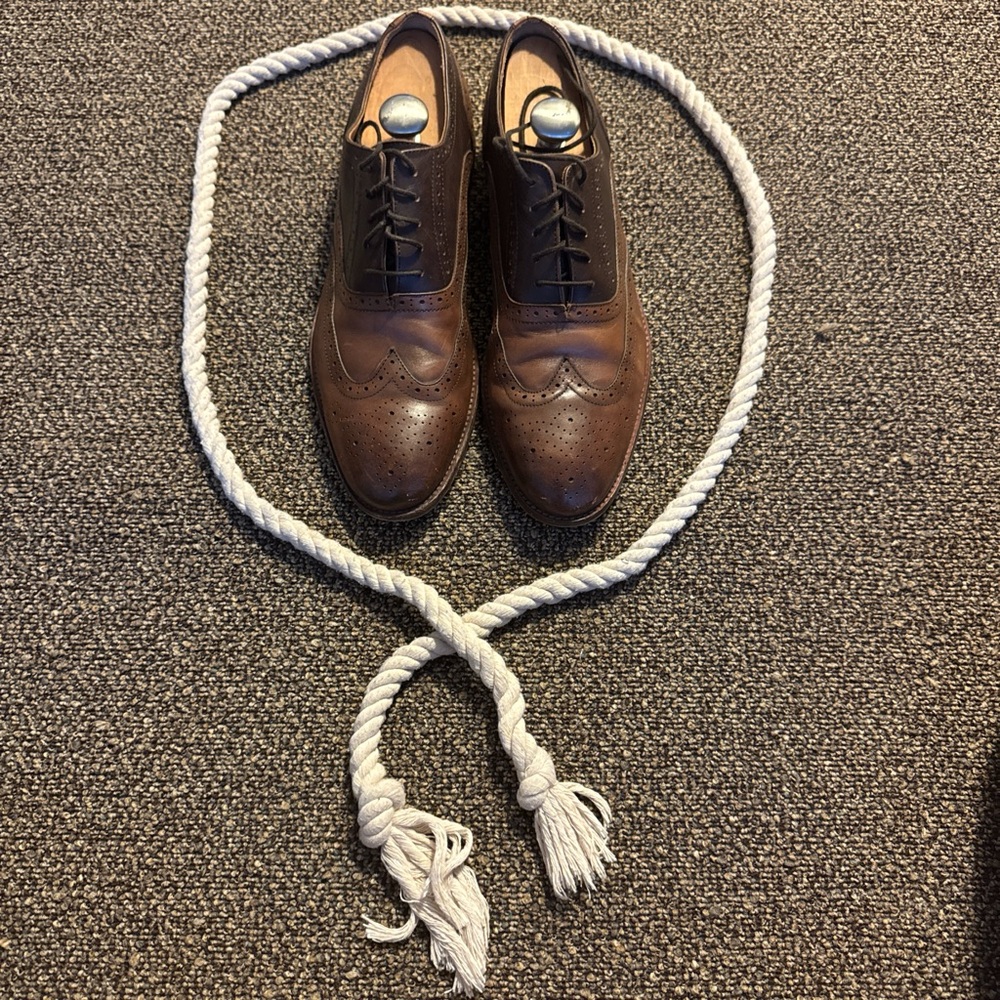 Classic Brown Leather Men's Dress Shoes